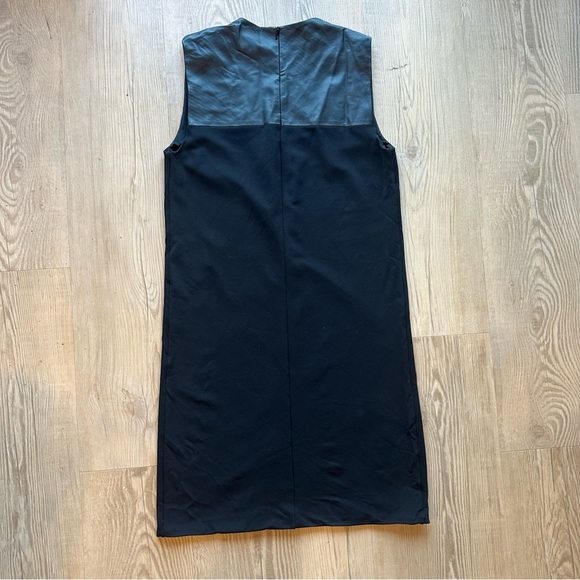 PEDRO LOURENÇO Black Sleeveless V neck mini Dress mesh lining size 36 / US Small - Picture 9 of 11